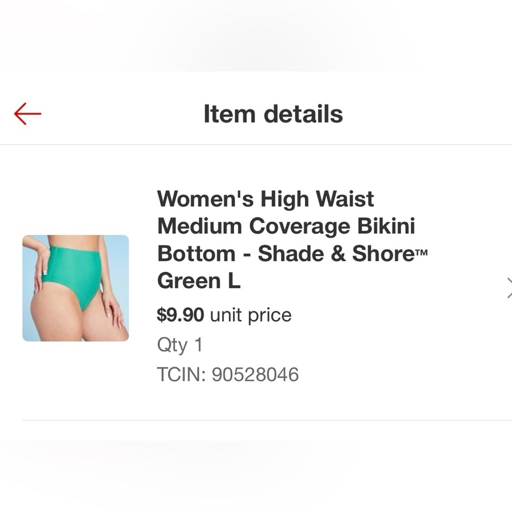 Shade & Shore Teal Bikini Bottom